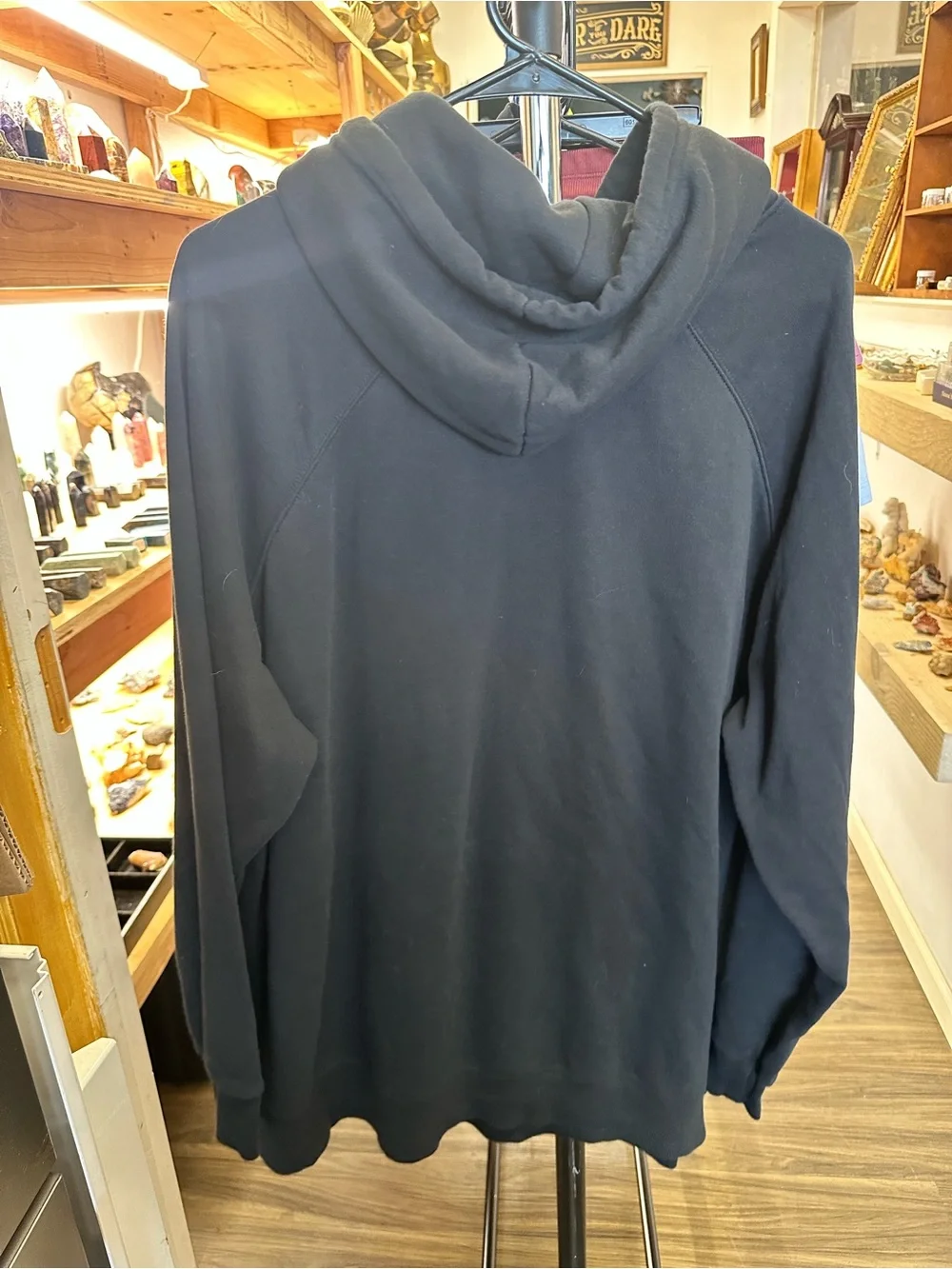 The North Face Black Pullover Hoodie with White Logo